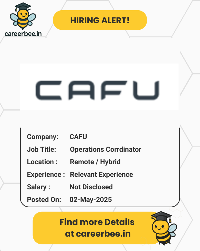 CAFU – Operations Coordinator