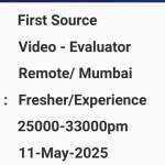 Firstsource – Video/Image Preference Evaluator