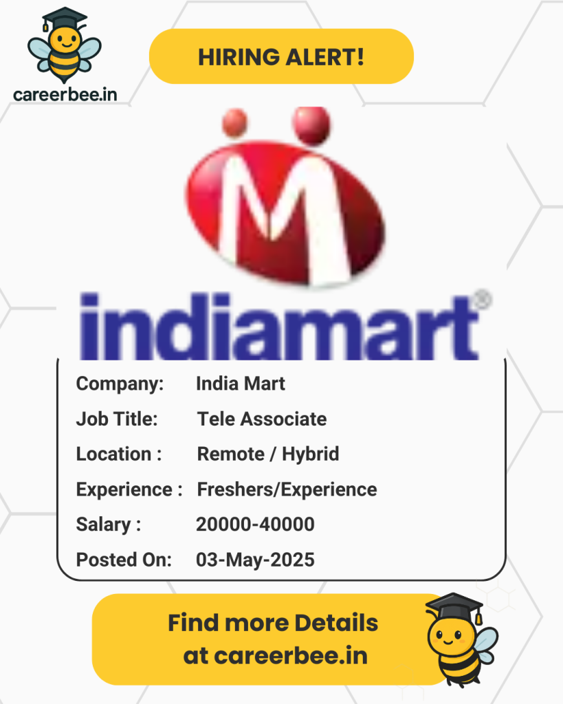 India Mart : Tele Associate| Free Listed Seller Content Enrichment